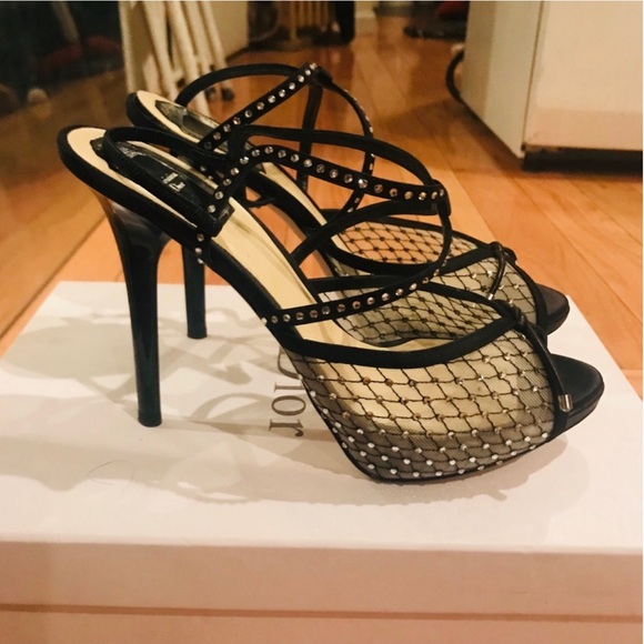 Christian Dior Crystal Mesh Sandals - Picture 3 of 6